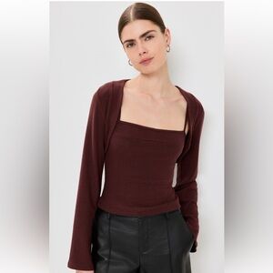Reformation Chloe sweater shrug set